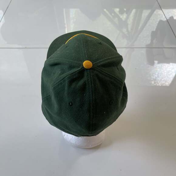 Green Bay Packers Embroidered Logo Baseball Cap Hat Green Gold White - Picture 3 of 5